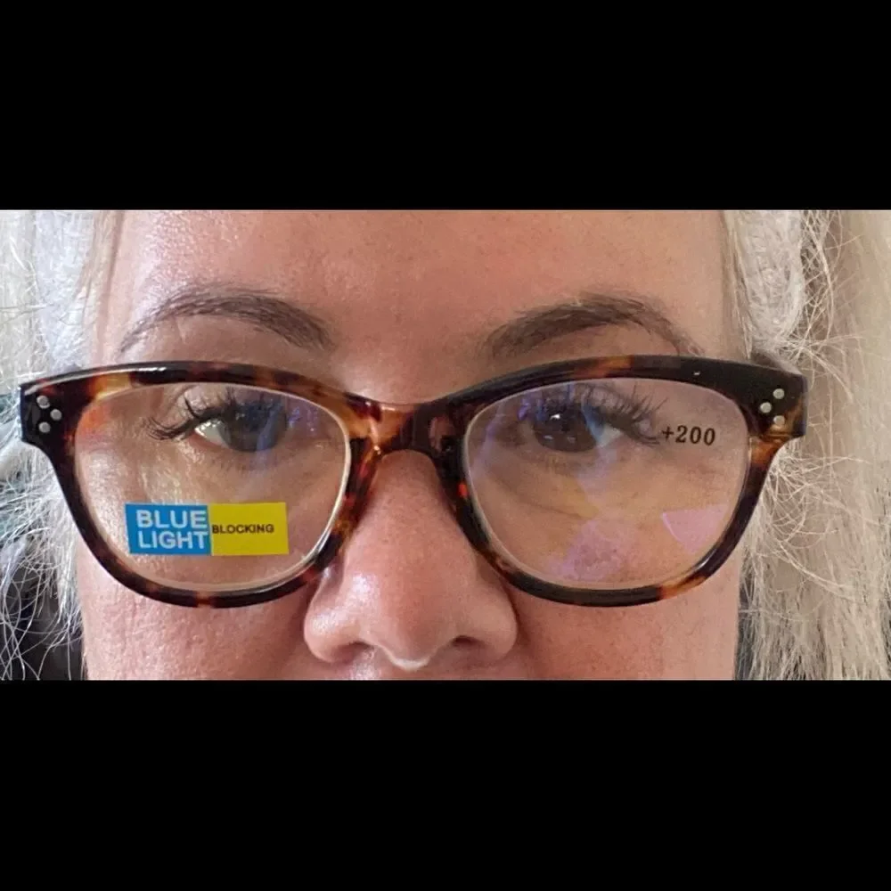 💼Tortoise Shell Readers with Blue Light Protection +2.00 Power - Picture 3 of 6
